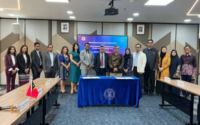 Serimónia Asinatura Memorandu Entendimentu entre Ministeriu Planeamentu no Investimentu Estratéjiku Repúblika Demokrátika Timor – Leste ho Institutu Teknologi Bandung kona ba Kooperasaun iha Área Ordenamentu Territóriu no Siénsia ba Dadus Espasial