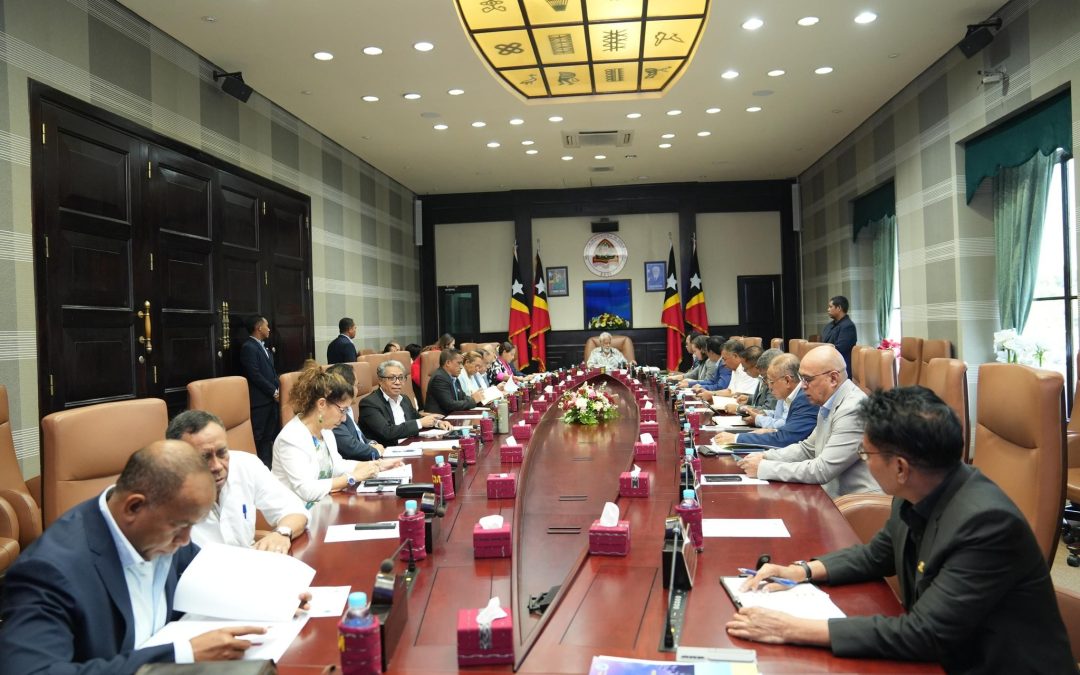 Ordinary meeting of the Council of Ministers, held at the Government Palace in Dili, dedicated to the consideration of draft resolutions concerning Timor-Leste’s full accession to ASEAN.