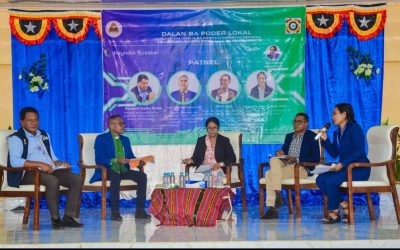 Koordenadora UPI-MPIE, Sra. Epi Orleães Partisipa iha Fórum “Dalan ba Poder Lokal” Iha Municipio Aileu