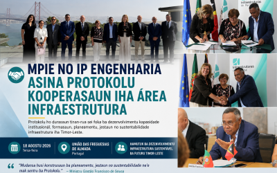 MPIE NO IP ENGENHARIA ASINA PROTOKOLU KOPERASAUN IHA ÁREA INFRAESTRUTURA